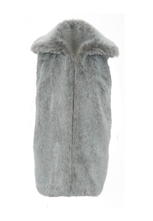 Pattern Fur vest with a wide collar (Burda 12/2011, pattern number 115)