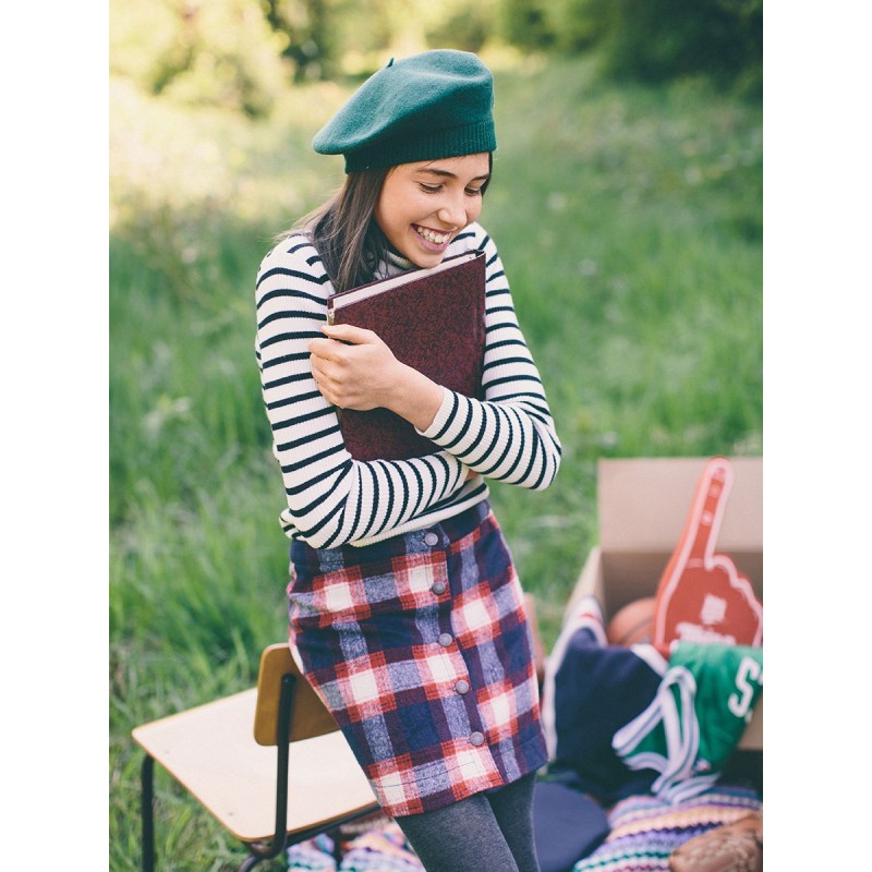 Pattern A-line skirt with a...