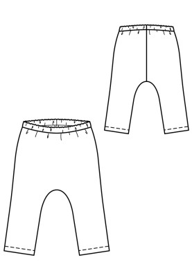 Pattern Pants for a Firefighter costume (Burda 1/2019, pattern number 133 B)