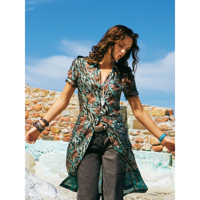 Pattern Batiste shirt dress...