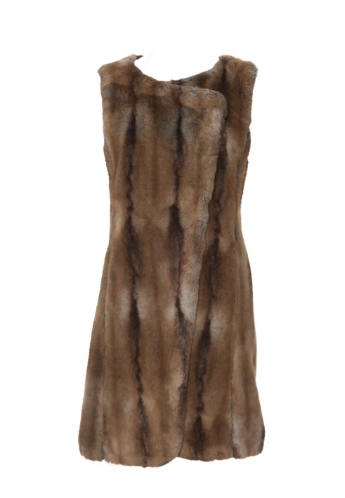 Pattern Long vest made of artificial fur (Burda 10/2012, pattern number 111)