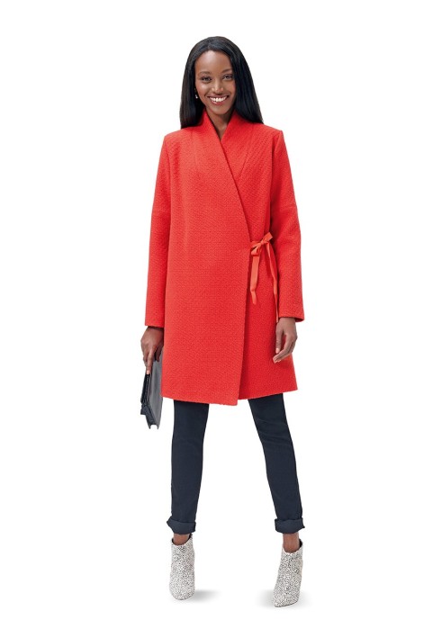 Pattern Half coat of straight cut with scent (Burda 2/2015, pattern number 6727 A)