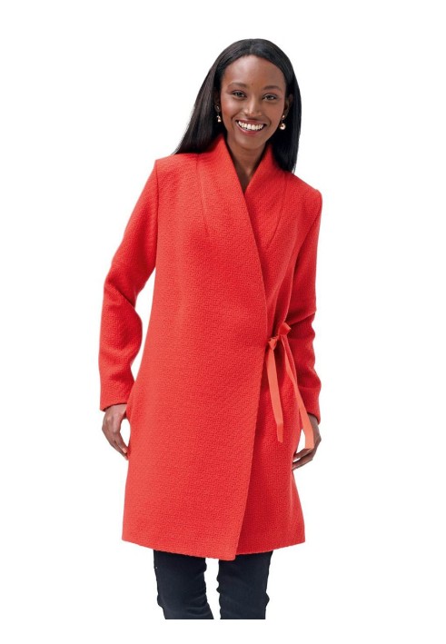 Pattern Half coat of straight cut with scent (Burda 2/2015, pattern number 6727 A)