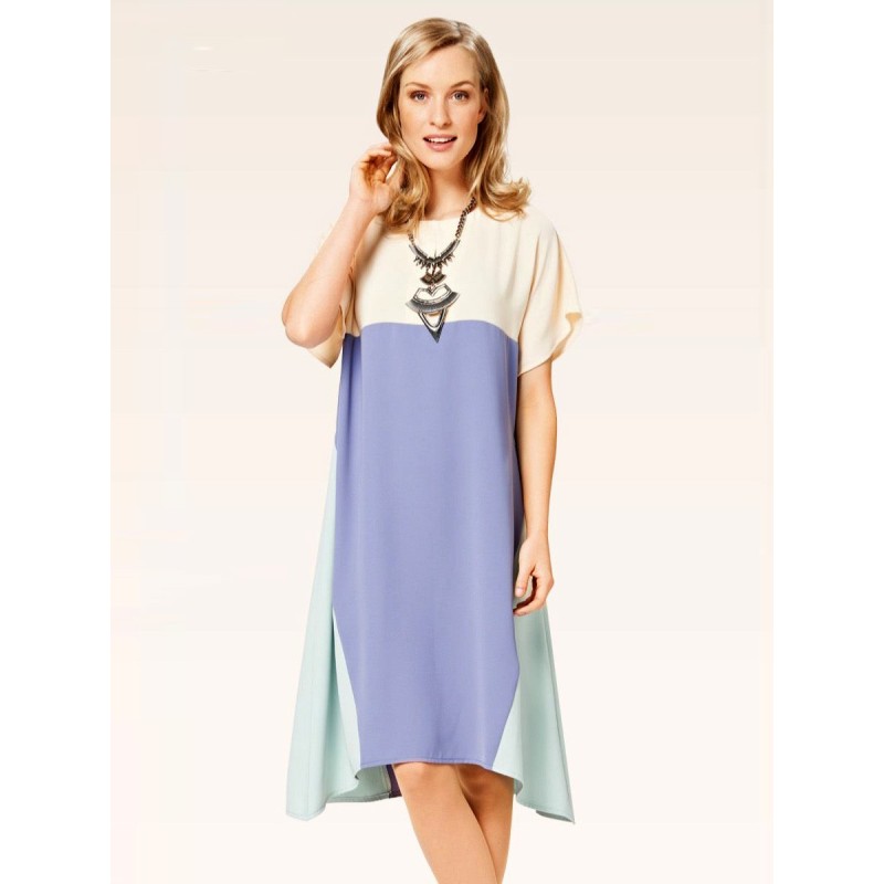 Pattern A-line open dress...