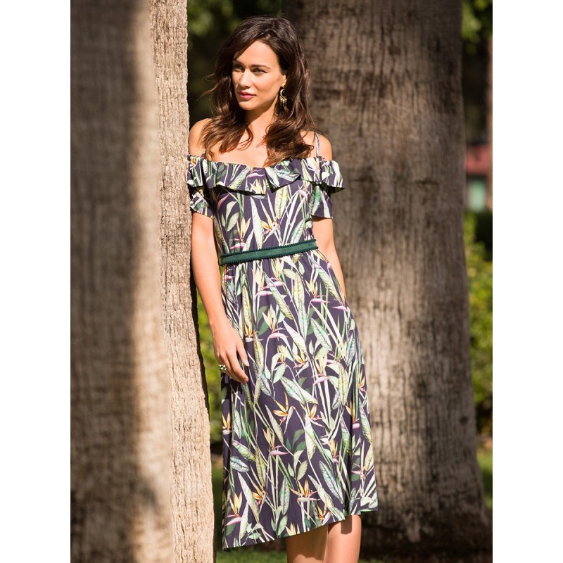 Pattern Dress with straps...