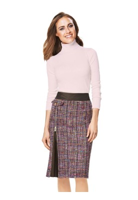 Pattern Pencil skirt with decorative zipper (Burda 2/2014, pattern number 6835 A)