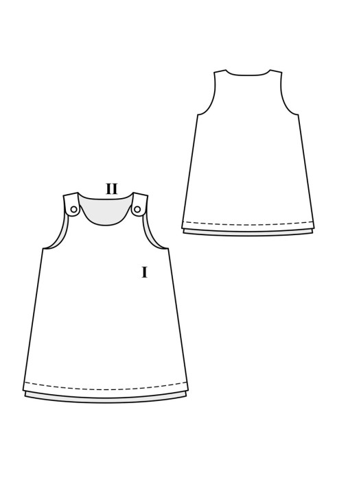 Pattern Two-sided A-silhouette dress (Burda 9/2020, pattern number 131)