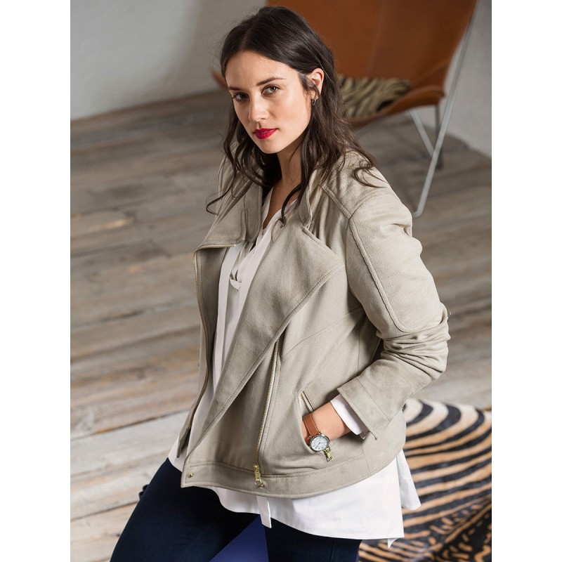 Pattern Suede jacket in...