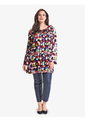 Pattern Silk tunic with frills on the neckline (Burda 2/2018, pattern number 6392 B)