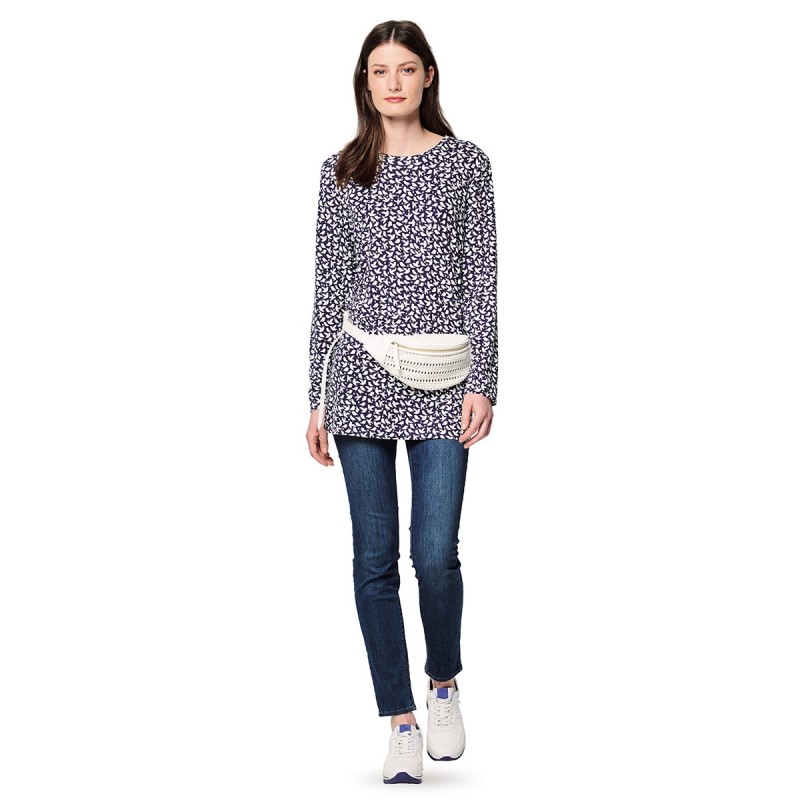 Pattern Long pullover with...