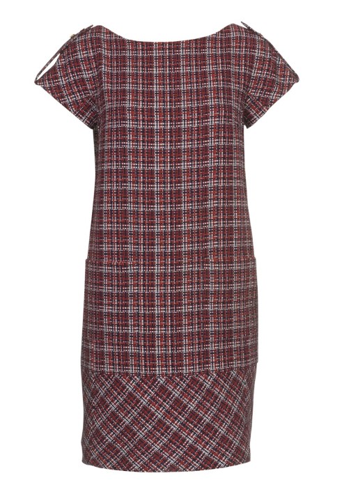 Pattern Dress made of mat with short sleeves (Burda 2/2011, pattern number 119)