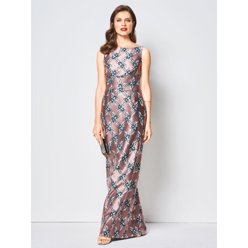 Pattern Maxi dress with a...
