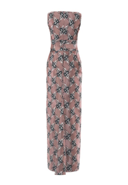 Pattern Maxi dress with a wide sewn-in belt (Burda 1/2018, pattern no. 6441 B)