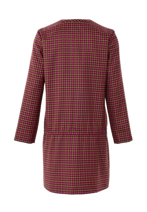 Pattern Shirt cut dress with drawstring below the waist line (Burda 2/2018, pattern number 6353 B)