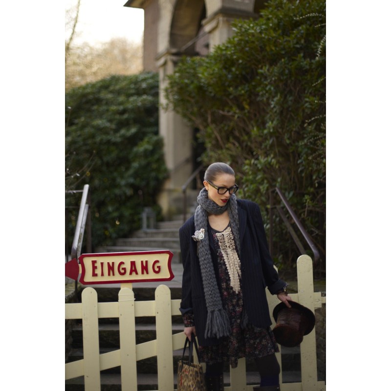 Oversized flannel blazer...