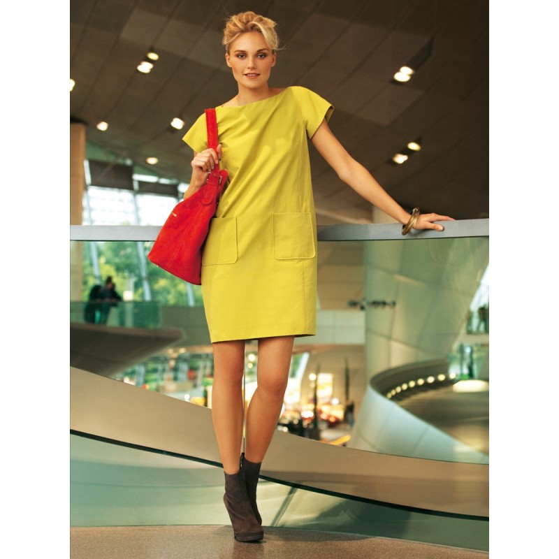 Pattern O-line dress with...