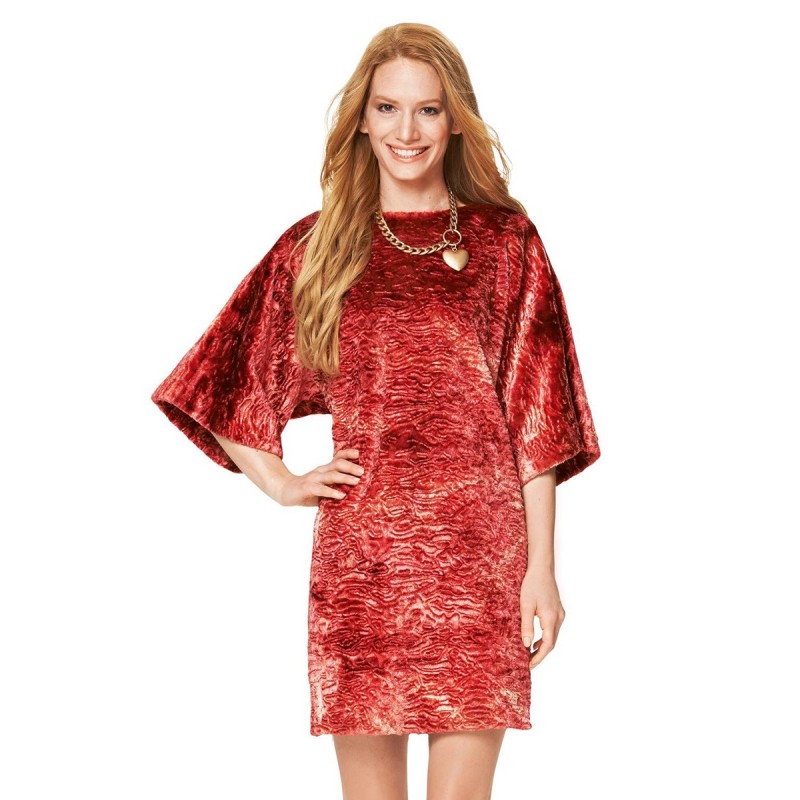 Pattern Tunic made of thin...