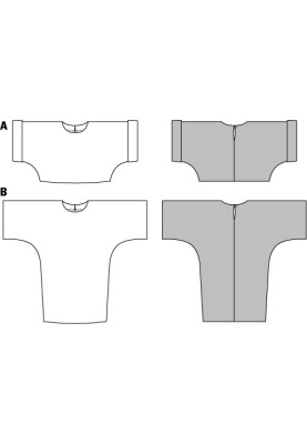 Выкройка Туника из тонкого искусственного меха (Burda 2/2014, № выкройки 6850 B)