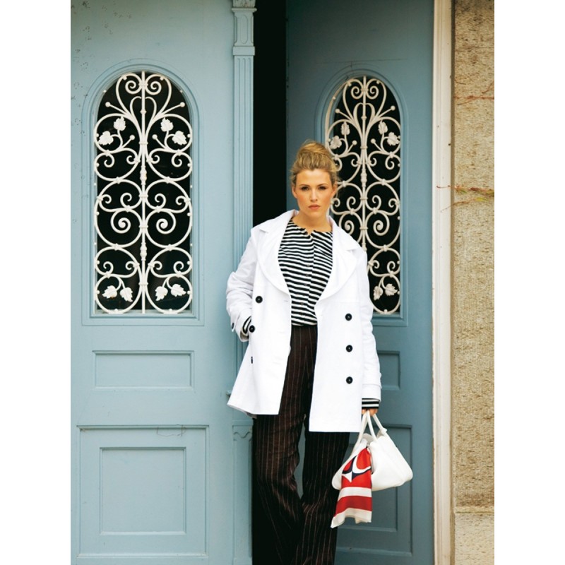 Pattern Trenchcoat short...