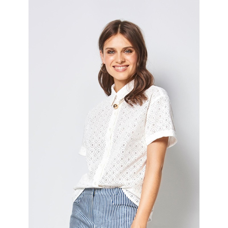 Pattern Blouse-shirt with a...