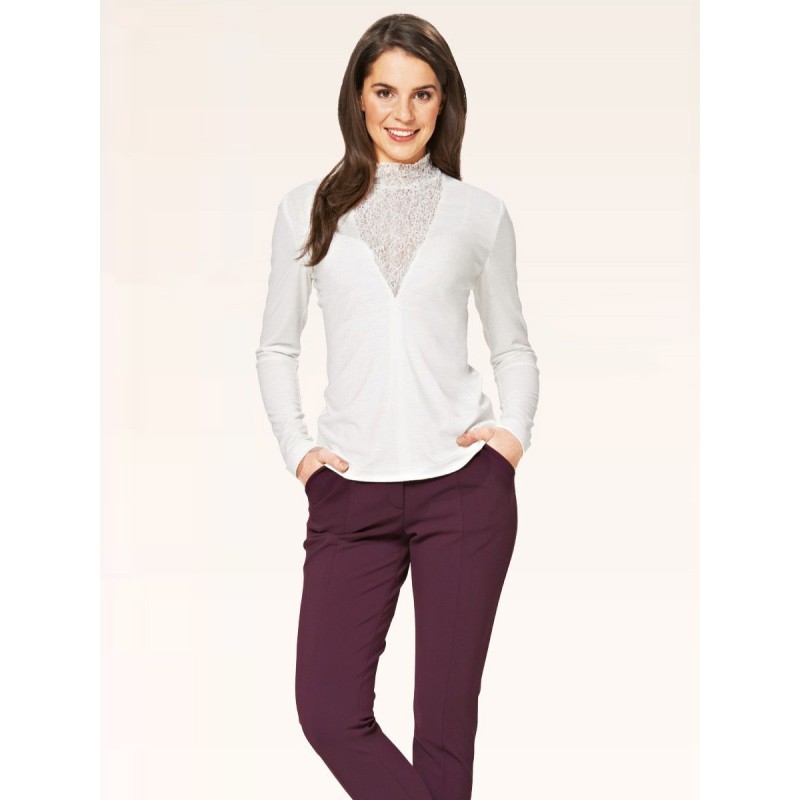 Pattern Slim-fit pullover...