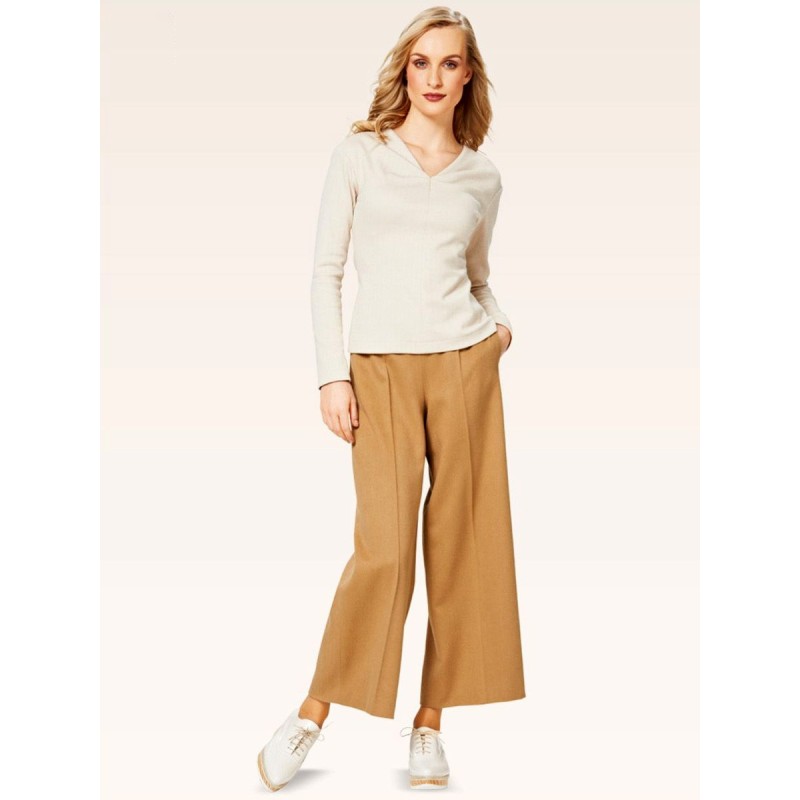 Pattern 7/8 wide-cut...