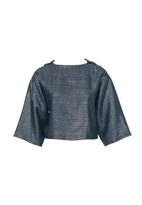 Pattern Blouse made of mat with wide sleeves (Burda 7/2012, pattern number 106)