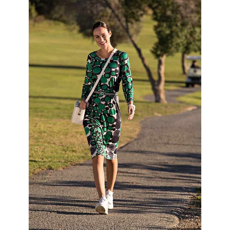 Pattern Knitted dress with...