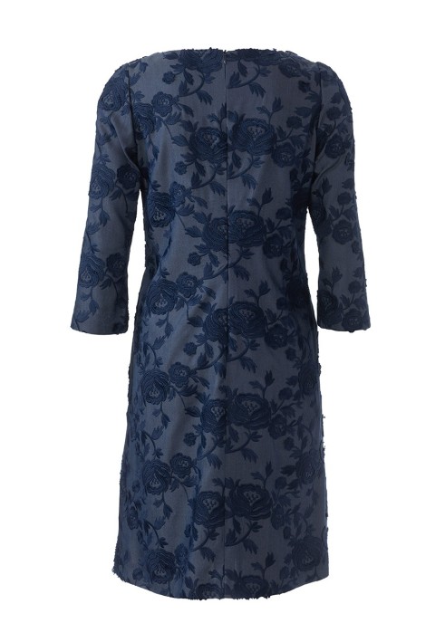 Pattern Dress of a fitted silhouette with slanting pleats (Burda 2/2020, pattern number 6149 A)