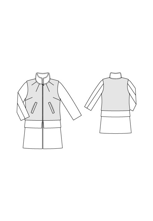 Pattern Coat with sewn vest (Burda 11/2012, pattern number 139)