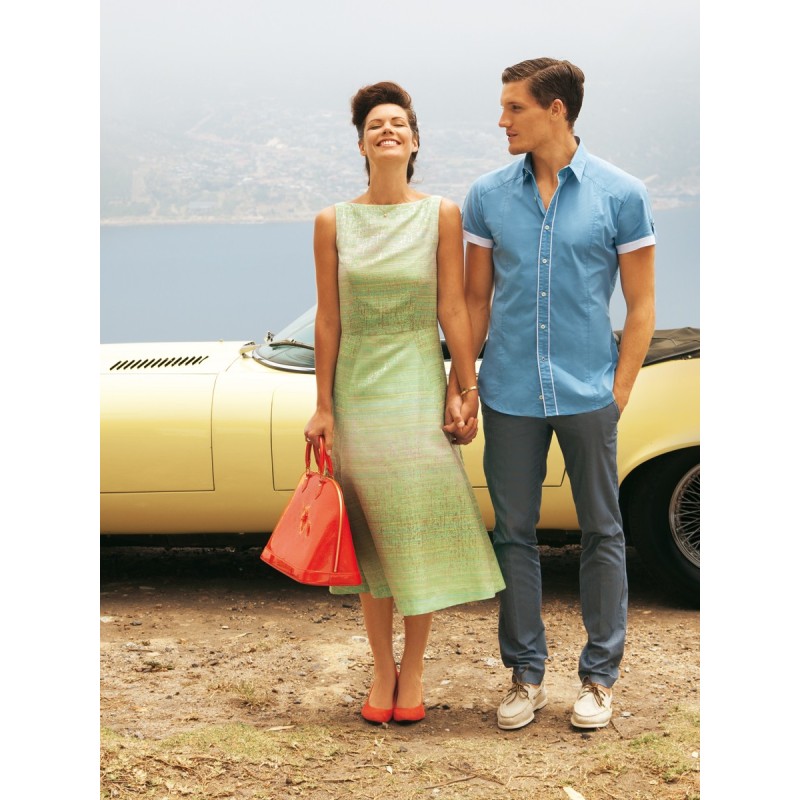 Pattern Midi length dress...