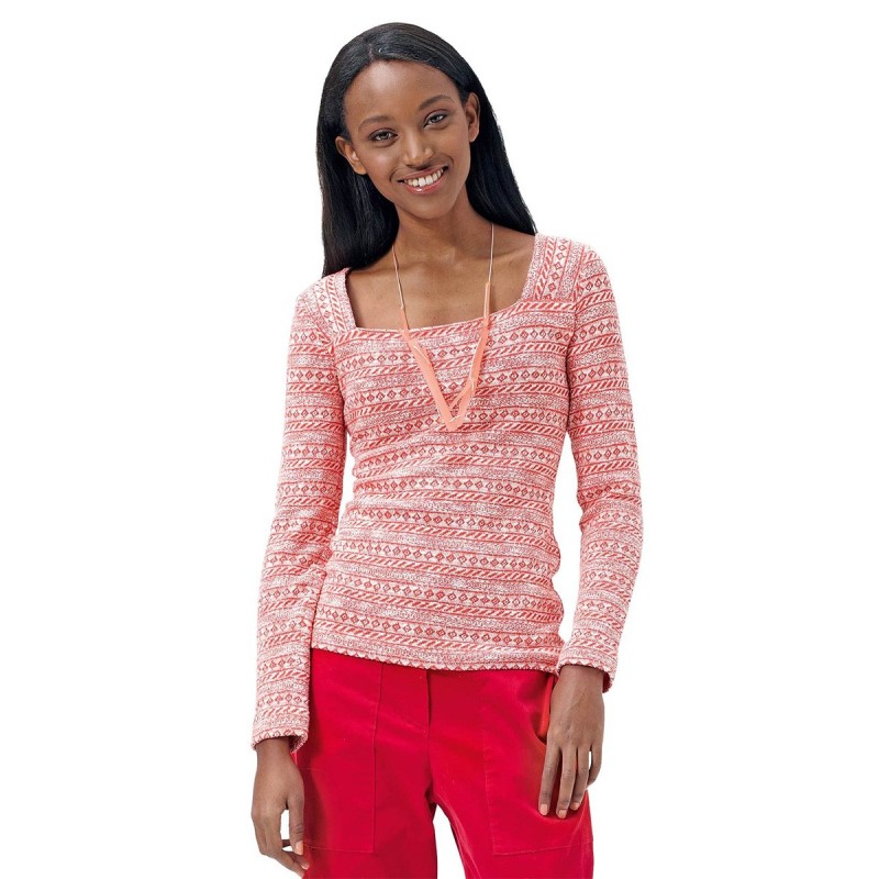 Pattern Pullover with a...