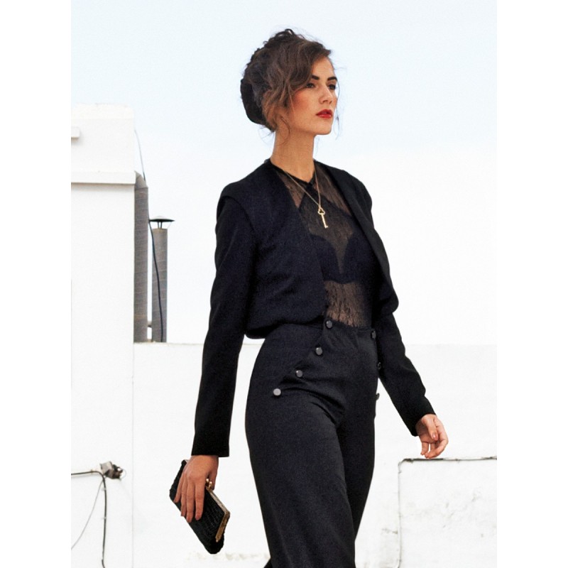 Gabardine bolero jacket...