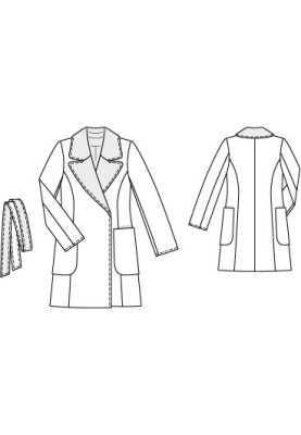 Pattern Leather coat on flannel lining (Burda 10/2011, pattern number 106)