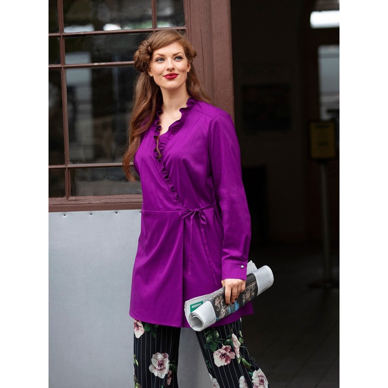 Pattern Blouse cut-off with...