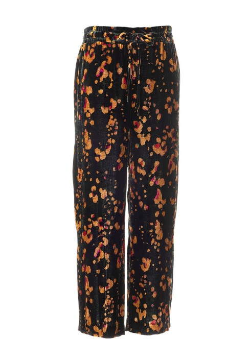 Pattern Velvet trousers on an elastic belt (Burda 10/2019, pattern number 127 B)