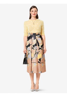 Pattern Midi A-line skirt with oblique pleats (Burda 2/2019, pattern no. 6291 A)