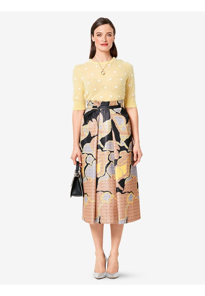 Pattern Midi A-line skirt with oblique pleats (Burda 2/2019, pattern no. 6291 A)