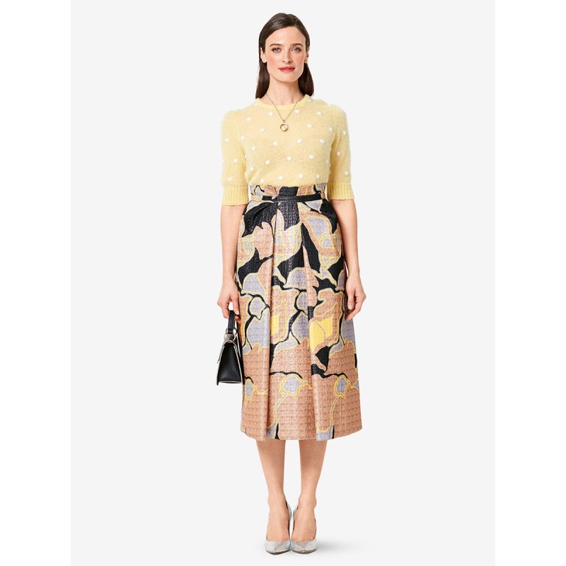 Pattern Midi A-line skirt...