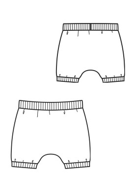 Pants pattern for children up to one year (Burda 5/2015, pattern number 137 A)