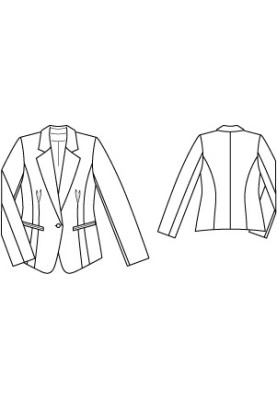 Jersey knit blazer pattern (Burda 7/2011, pattern no. 119 A)