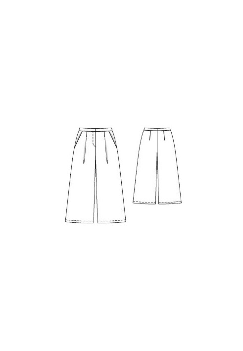 Culotte pants pattern (Burda 3/2016, pattern number 114 V)