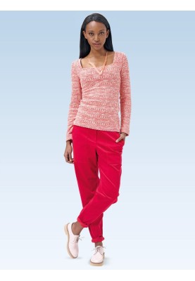 Pattern Pants with lapels in casual style (Burda 2/2015, pattern number 6725 A)