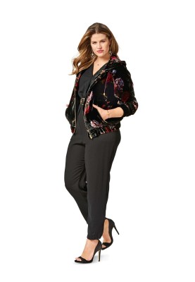 Pattern Bomber jacket with raglan sleeves (Burda 2/2017, pattern number 6489 A)