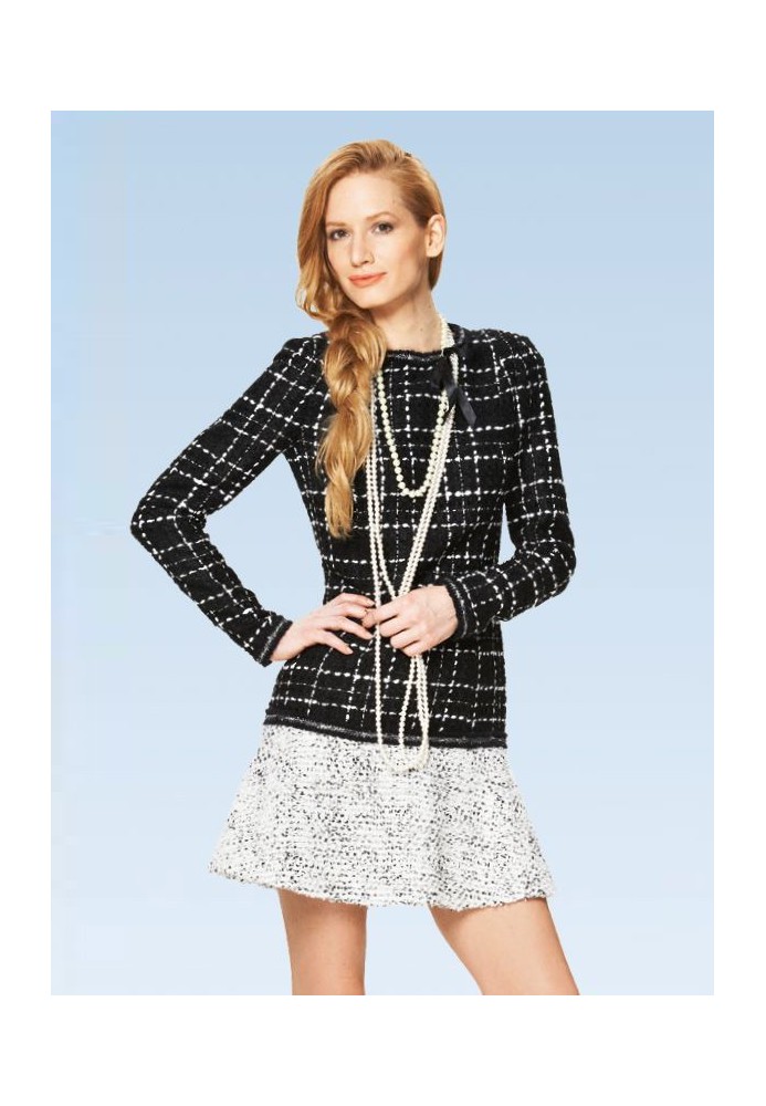 Pattern Mini dress in the style of Chanel (Burda 2/2014, pattern number 6853 A)