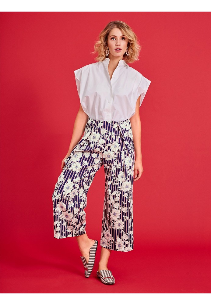 Pattern Culottes with diagonal pleats (Burda 3/2020, pattern number 105 A)