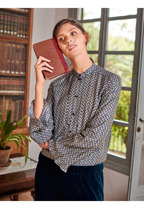 Pattern Straight-cut blouse with wide sleeves (Burda 9/2018, pattern number 119)