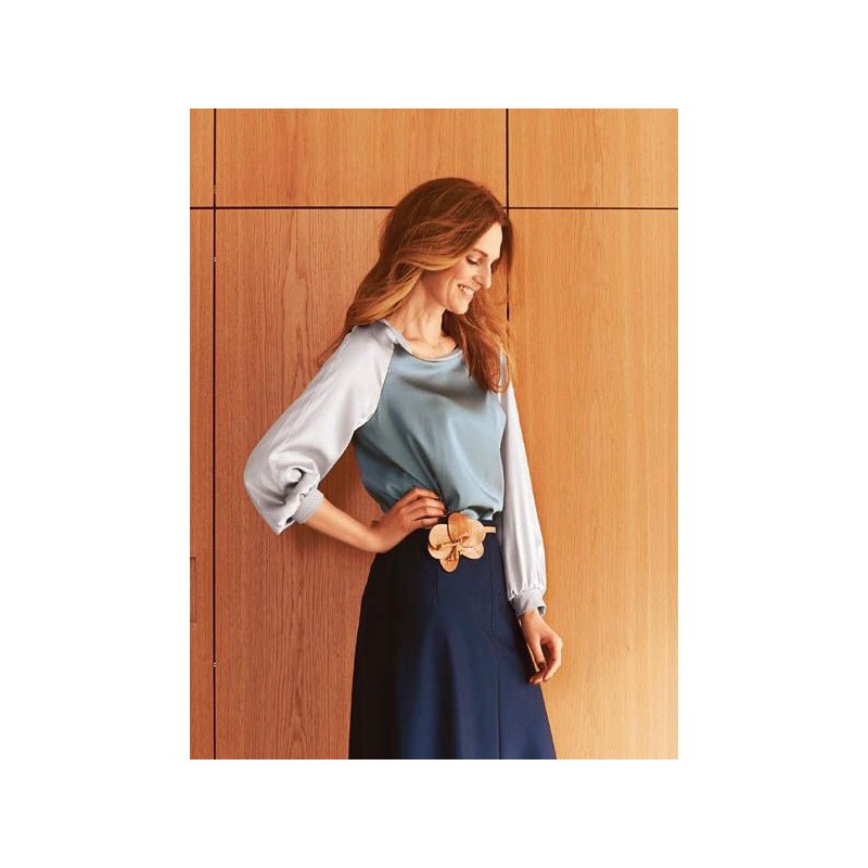 Pattern Blouse with raglan...