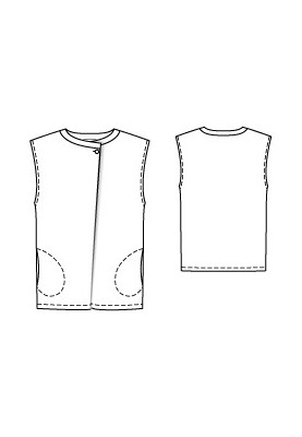 Pattern Sleeveless batiste blouse (Burda 7/2012, pattern number 103)