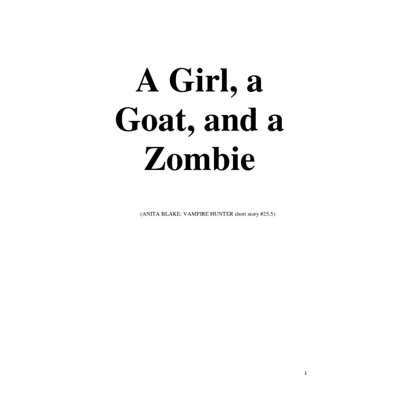 Girl, goat and zombie
